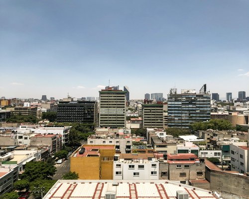 Building exterior perspective in Mexico City